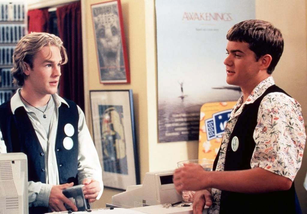 From left: James Van Der Beek, Joshua Jackson, 1998-2003.