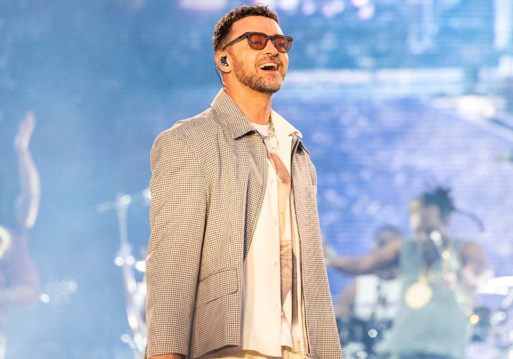 Justin Timberlake performs at the 2025 BottleRock Napa Valley on Saturday, May 24, 2025, at Napa Valley Expo in Napa, Calif.