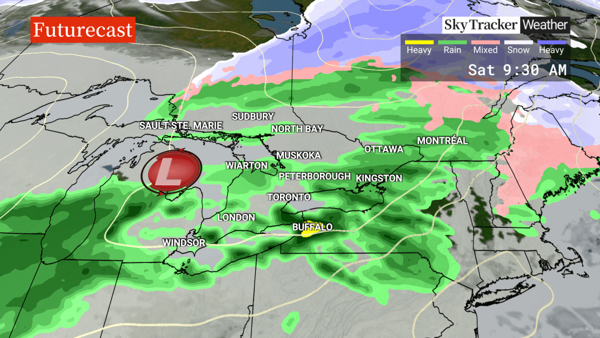 Warmer weather is heading for the Greater Toronto Area, though rain is expected to come with it.