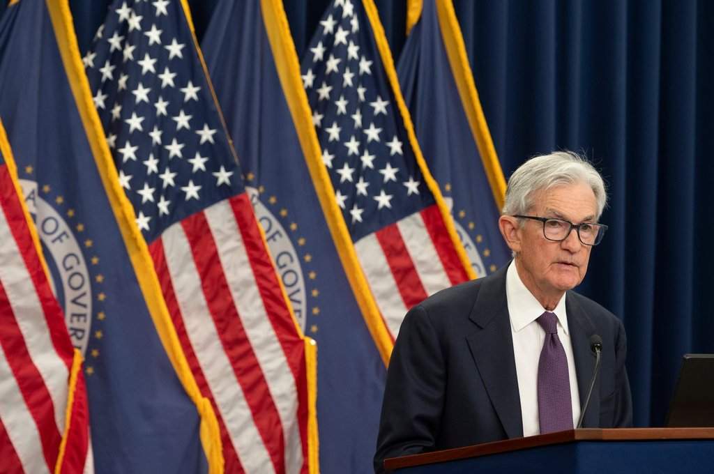 Federal Reserve Chairman Jerome Powell speaks at a news conference at the Federal Reserve following the Federal Open Market Committee meeting in Washington, Wednesday, April 29, 2026. (AP Photo/Cliff Owen).
