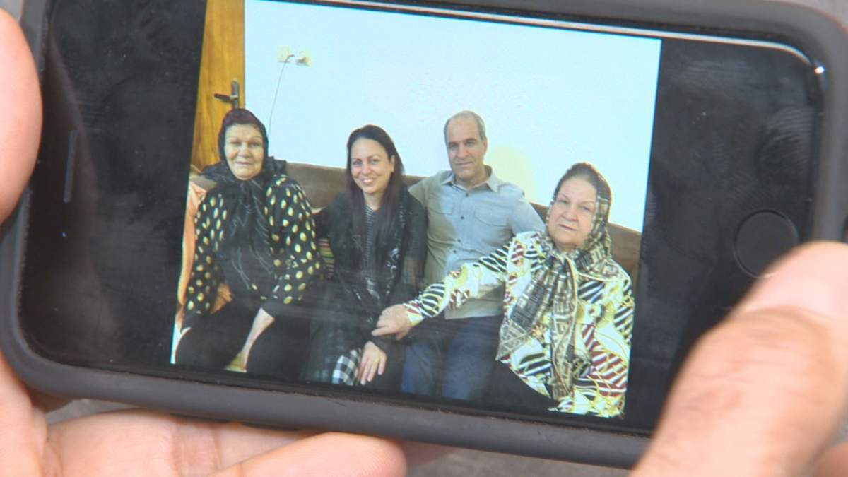 Majid Kermani and his mother-in-law, wife, and mother in Iran. His mother, siblings, and his wife’s family are currently in Iran. He says he worries for their safety every day.
