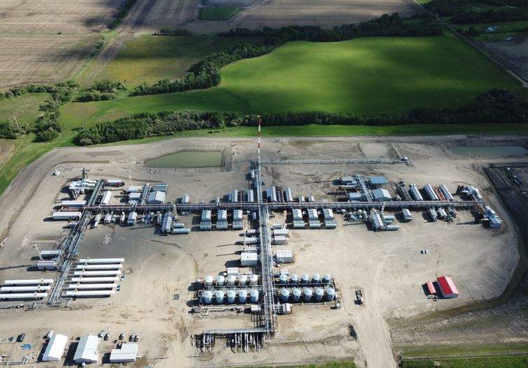 ARC Resources's production includes a natural gas processing facility near Dawson Creek, B.C. as seen in this photo posted by the company on social media.
