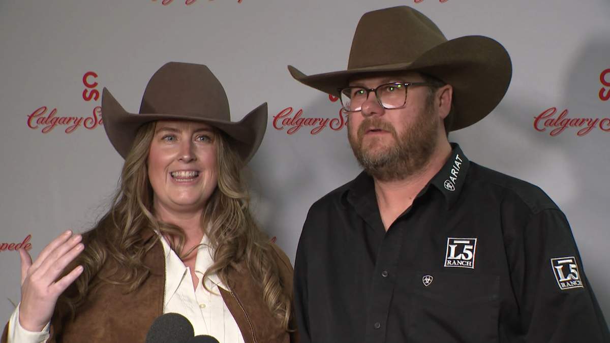 Heidi and Darren Lindgren, owners of Bar L5 Ranch in Aldersyde, just south of Calgary, bid made this year's winning bid.