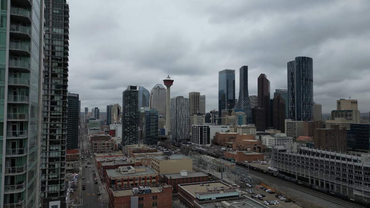 The Calgary Real Estate Board says the number of condos for sale in Calgary in March was just short of the record high set during the financial crisis of 2008.
