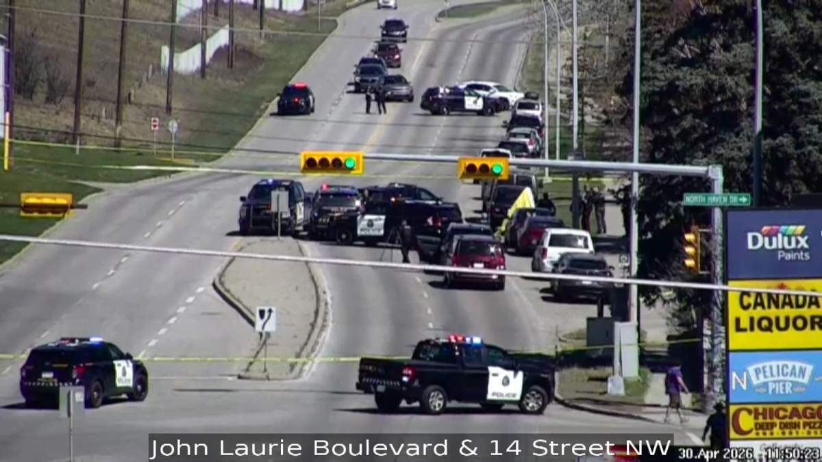 Calgary police said officers received a call around 10 a.m. on Thursday to the 4300 block of 14th street northwest where the bodies of two children were found inside a vehicle.