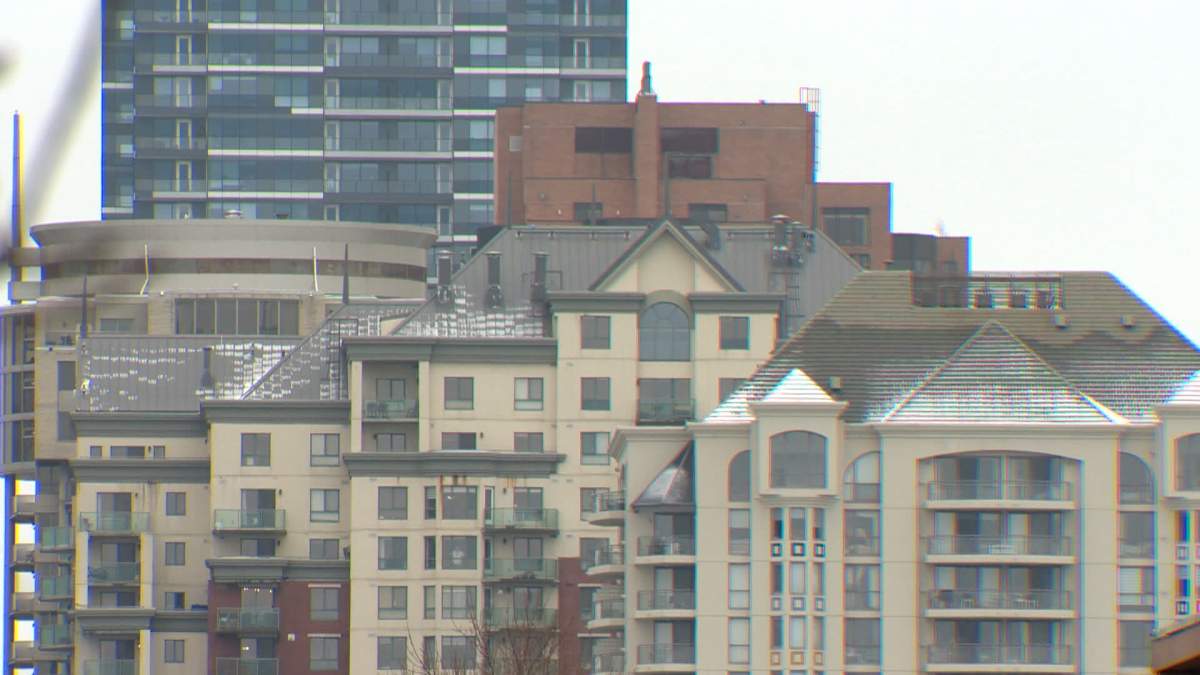 The Calgary Real Estate Board says the average cost of renting a condo in Calgary in March was about nine per cent lower than the same month last year.