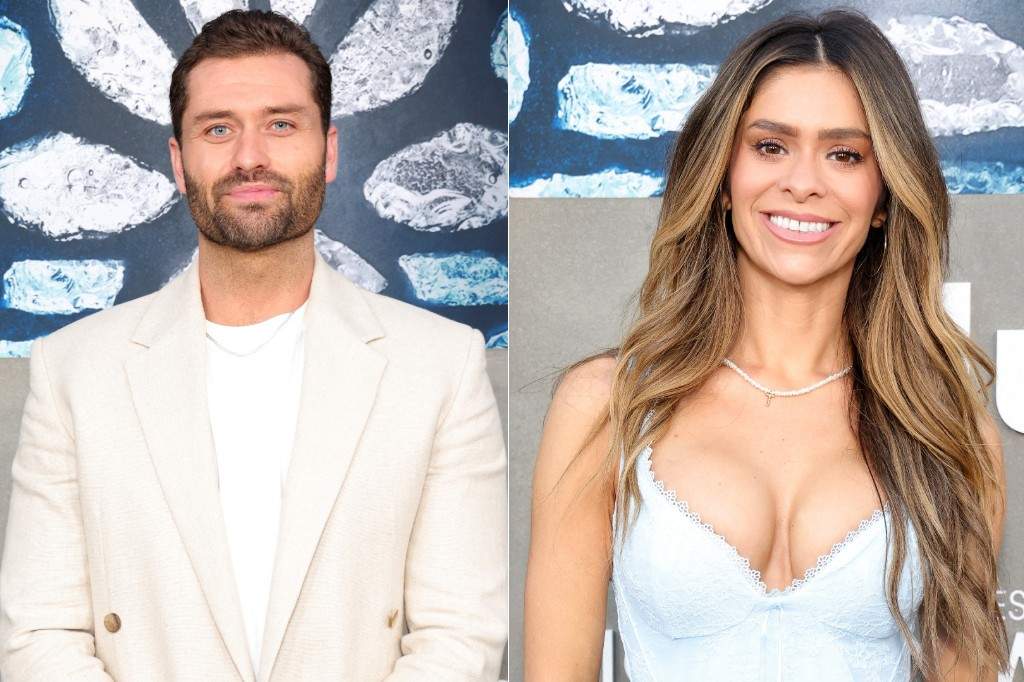 (L-R:) Dakota Mortensen and Taylor Frankie Paul at 'The Secret Lives of Mormon Wives' Season 2 premiere at Paramount Studios in Los Angeles on May 9 2025.