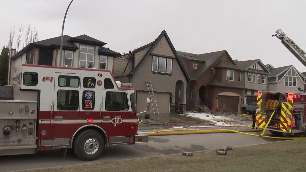 Calgary firefighters also evacuated several neighbouring homes, but luckily the damage appears to have been contained to the house where the fire started.