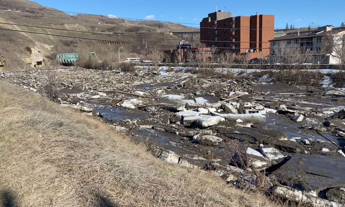 The town of Peace River says while water flows in the Heart River, which runs through town, have decreased, there is still a risk of future flooding and residents should be prepared for changing conditions.