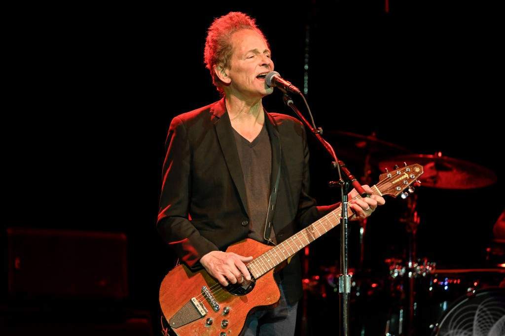 Lindsey Buckingham performs at Golden State Theatre on April 13, 2022 in Monterey, California.