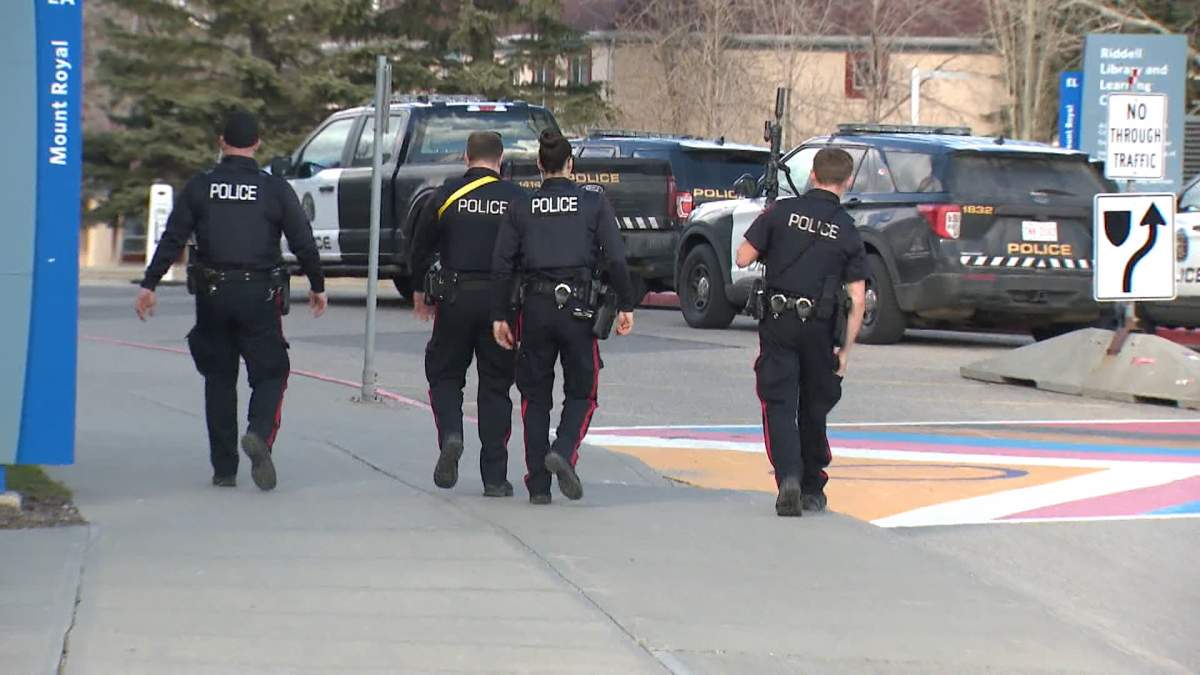 The "shelter in place" order for Calgary's Mount Royal University was issued around 2:45 p.m on Monday and lifted just over two hours later.
