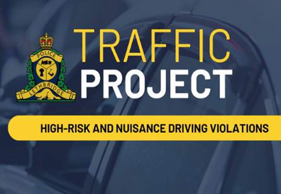 Lethbridge police issued 63 tickets on the first day of their annual traffic enforcement project, targeting high-risk behaviours.