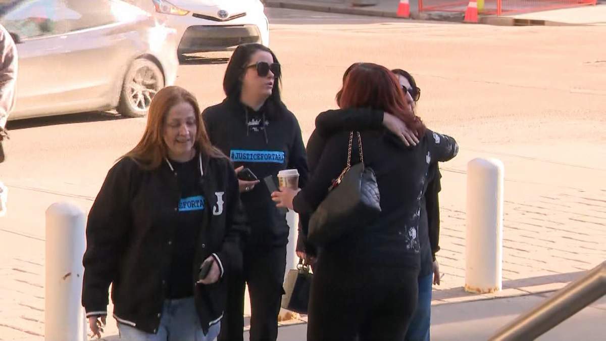 Friends and family members of Tara Miller showed up at court in Calgary on Monday wearing shirts emblazoned with her photo and the slogan "Justice for Tara."