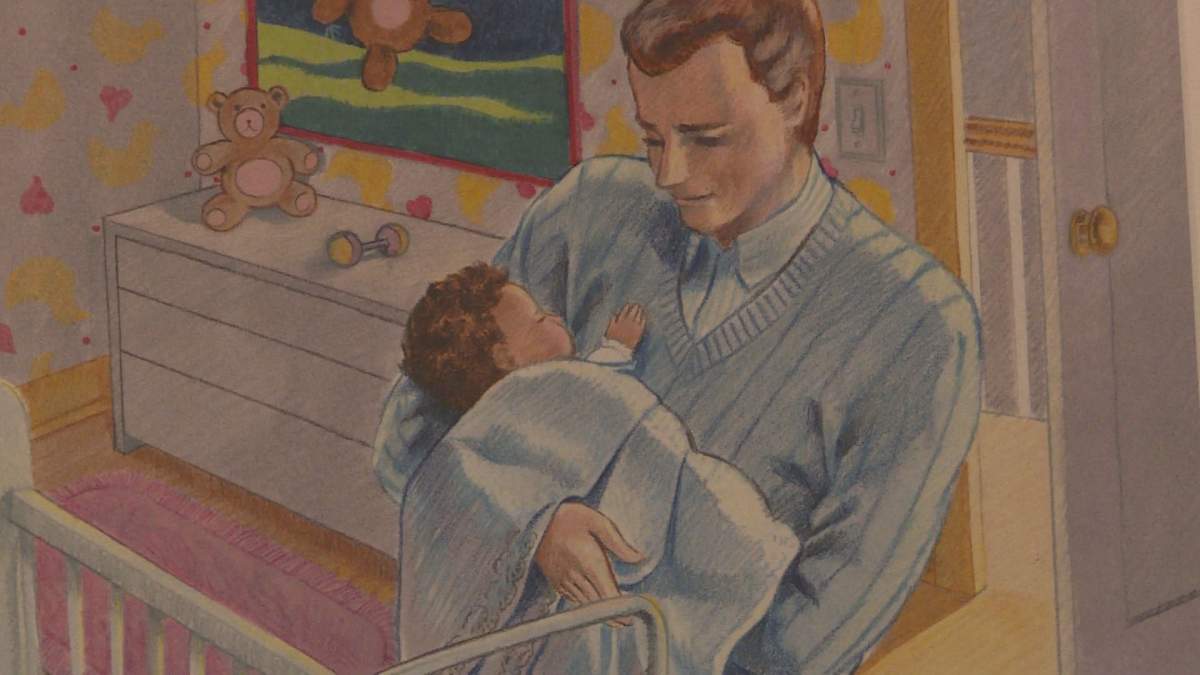 The Buhler Gallery at the centre features images from the Robert Munsch children’s book ‘Love You Forever’. Scott says it was Bruce’s favourite book as a child.
