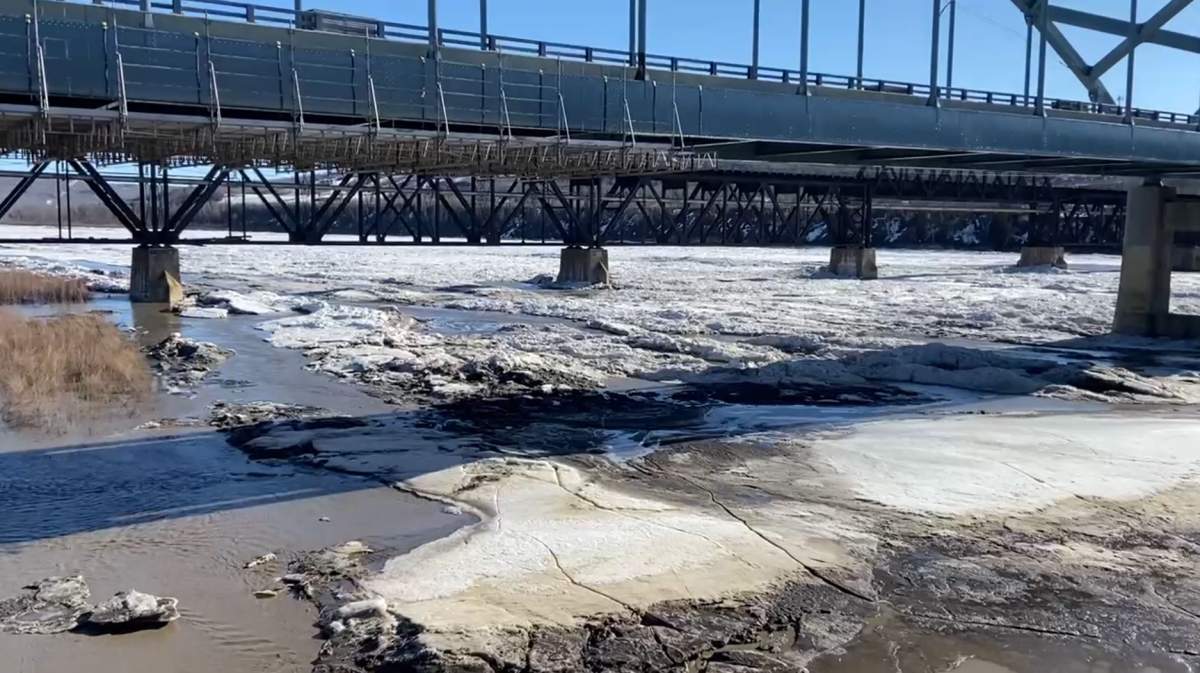 Residents of Peace River have become increasingly concerned about the possibility of flooding in recent days because of an ice jam that has formed up river from the town.