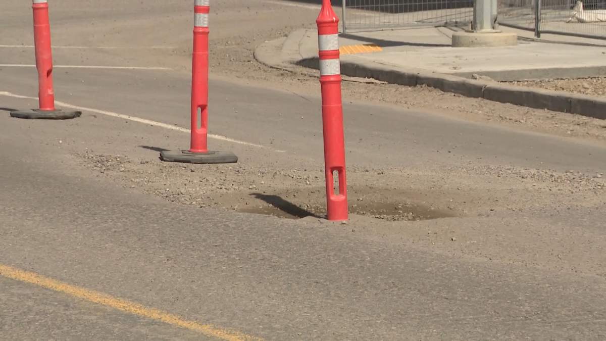 While the city of Calgary says its too early to say how bad this year's pothole season will be, last year city crews filled 35,855 potholes.