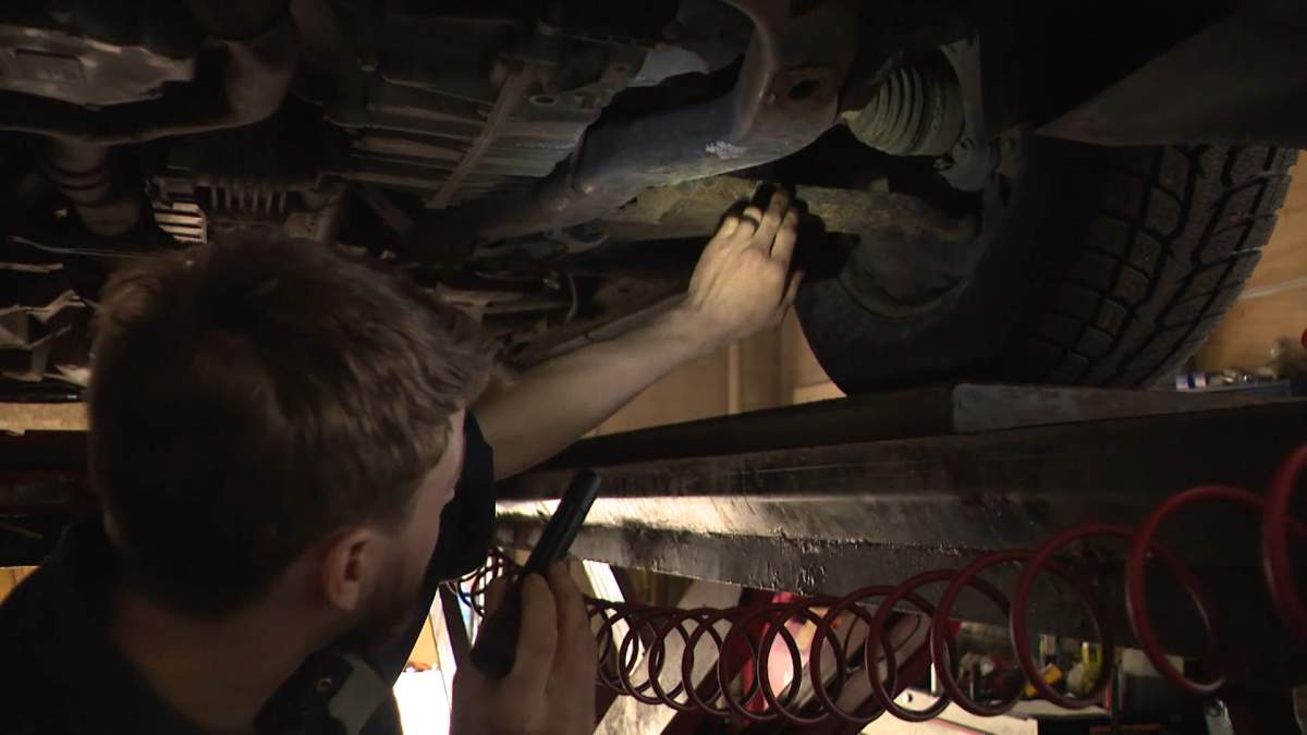 Mechanic, Brandon Dawborn, says he sees a lot of frustrated drivers with pothole damage, not because of anything they did, but just because of the road they were driving on.