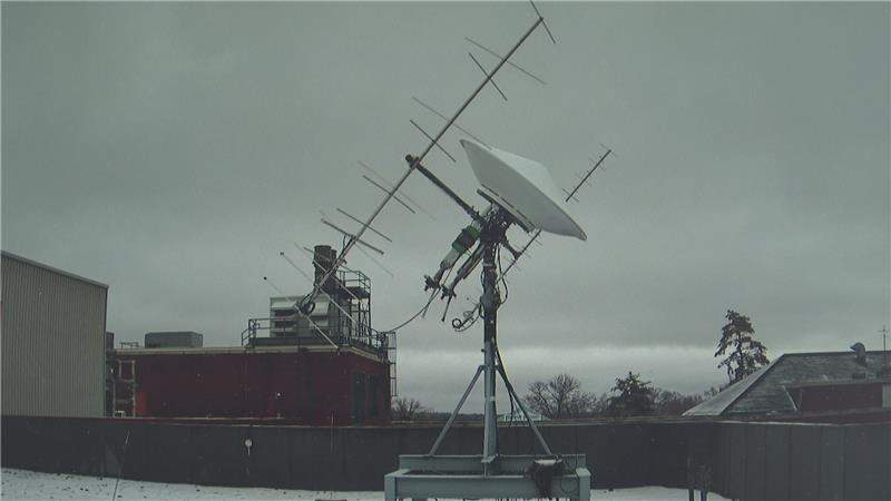 Petersen and his students will be using their satellite dish at the UNB Earth Station atop Gillin Hall to track the spacecraft.