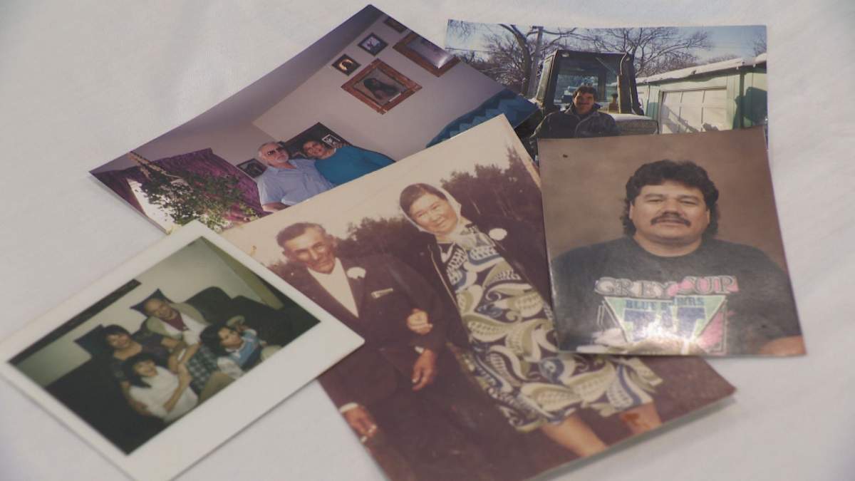 Pictures of Melody Roberts' family, during her first visit to Winnipeg after being involved with Sixties Scoop