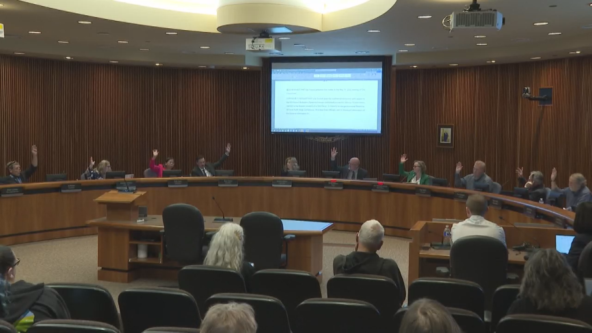 Lethbridge city council votes on May 5, 2026 to postpone its decision on the integrated EMS funding model.