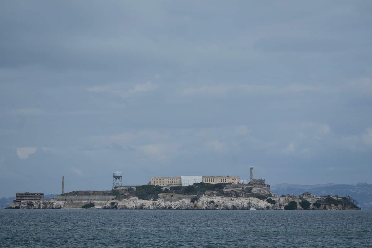 FILE – Alcatraz Island is seen in San Francisco, Oct. 10, 2025.
