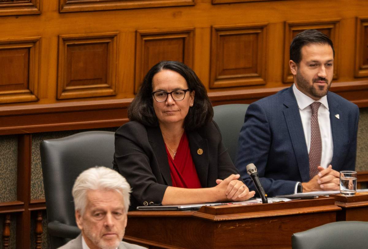 MPP Lee Fairclough attends Question Period at Queen’s Park in Toronto, on Monday, Oct. 20, 2025. 