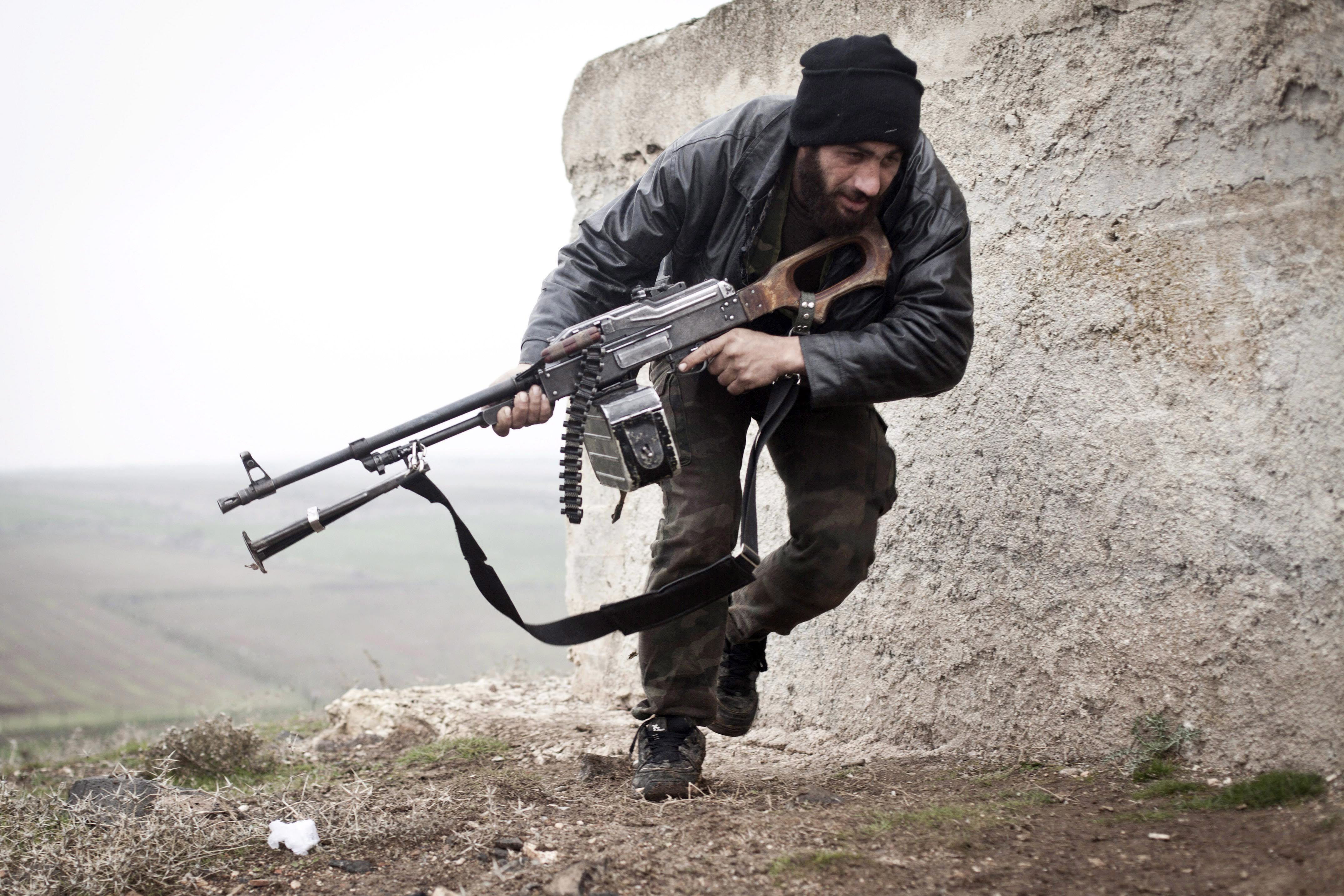 Free Syrian Army fighter, Azaz, Syria, Dec. 17, 2012. (AP Photo/Virginie Nguyen Hoang, File)