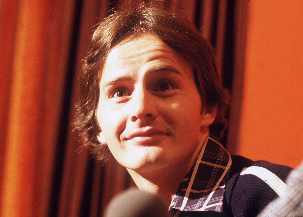 Formula One driver Gilles Villeneuve listens to a question during an interview for the first time since signing to drive for Ferrari, replacing Niki Lauda on this Oct. 3, 1977 photo in Montreal.