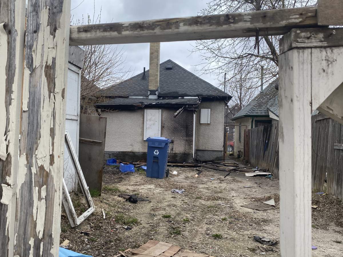 Damage after a fire at a vacant Boyd Avenue home