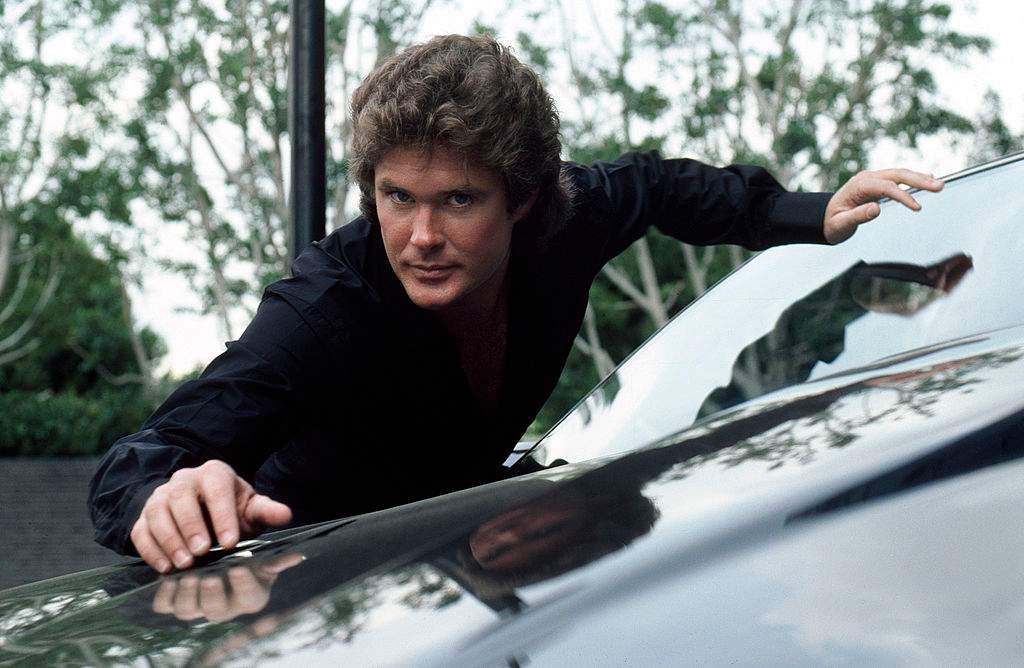 David Hasselhoff as Michael Knight and K.I.T.T.