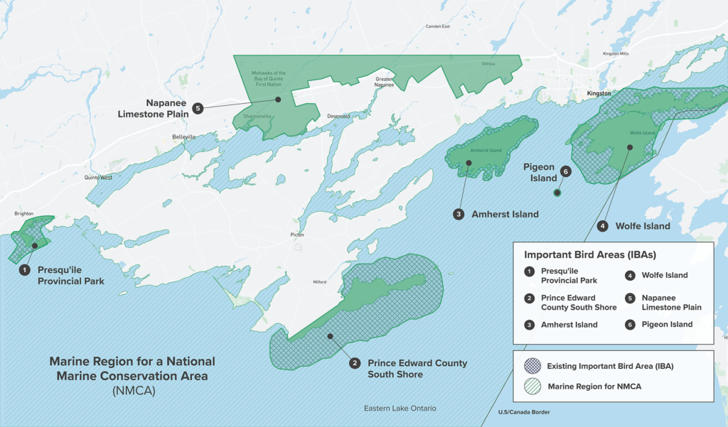 Lake Ontario NMCA map