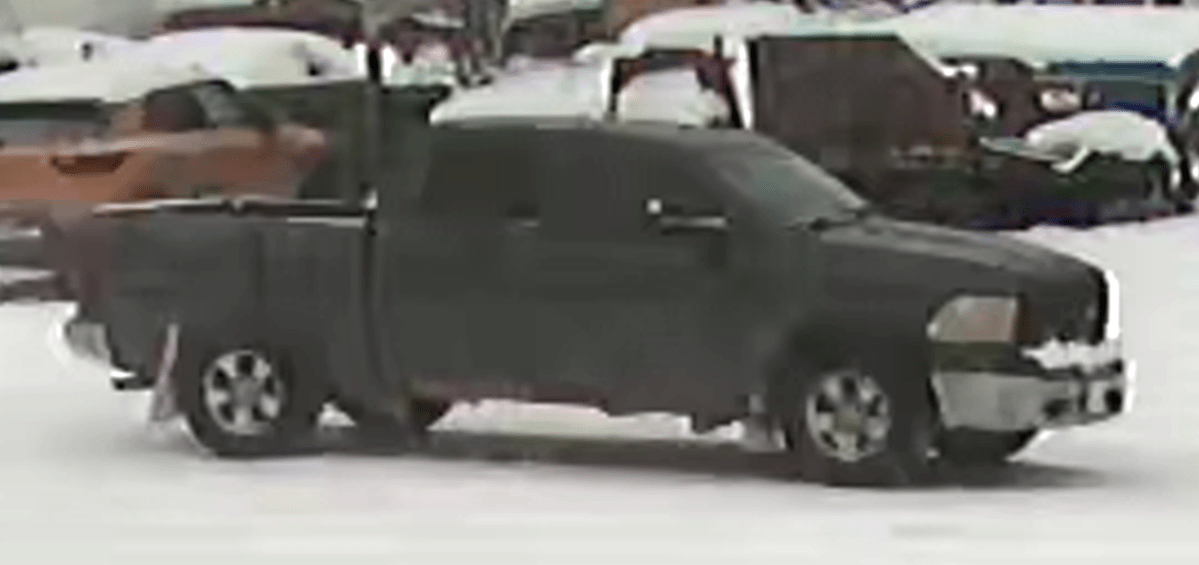 Manitoba RCMP are looking to speak with the occupants of these trucks as they believe they have information that could assist in their investigation.