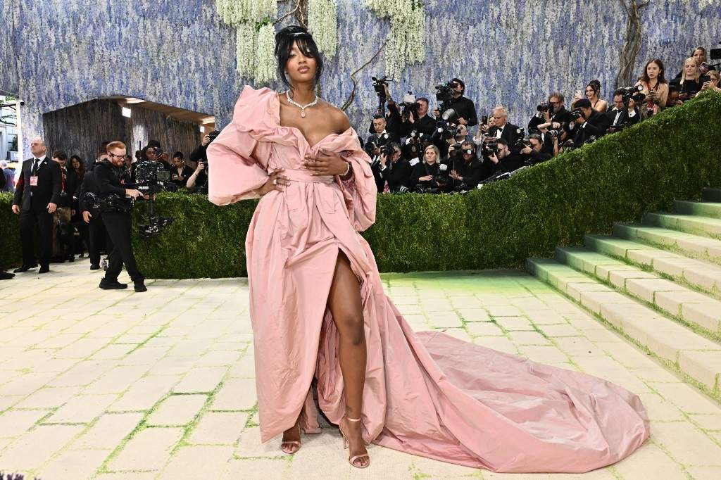 Angel Reese arrives at The Metropolitan Museum of Art's Costume Institute benefit gala celebrating the opening of the "Costume Art" exhibition on Monday, May 4, 2026, in New York.
