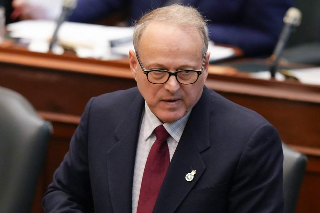 Michael Kerzner, Ontario's Solicitor General, attends Question Period at the Ontario Legislature in Toronto, Tuesday, Nov. 28, 2023. 