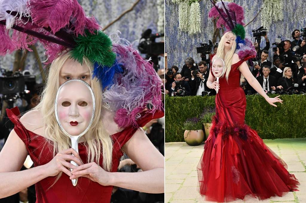 Gwendoline Christie arrives at The Metropolitan Museum of Art's Costume Institute benefit gala celebrating the opening of the "Costume Art" exhibition on Monday, May 4, 2026, in New York.