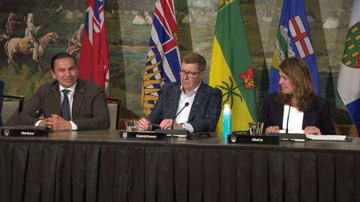 Premiers of Alberta, Manitoba spar over need to consult with First Nations