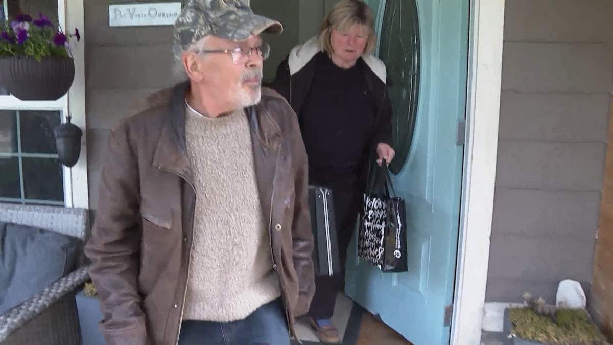 Pavel and Miroslava Kirov, who live in Bearberry, about 13 kilometres east of the fire, say they have their bags packed and are ready to go if there is an evacuation order.