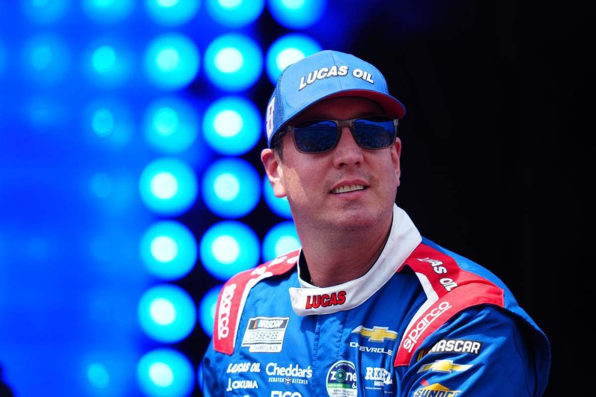 FILE - Kyle Busch is introduced during the NASCAR All-Star auto race at Dover Motor Speedway, Sunday, May 17, 2026, in Dover, Del. (AP Photo/Derik Hamilton, File).