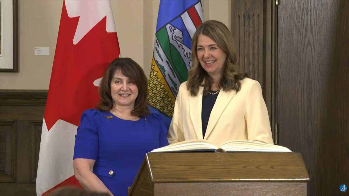 Alberta's former minister of preventative health care was sworn in as the new minister of hospital and surgical health services on Thursday during a ceremony in Edmonton.