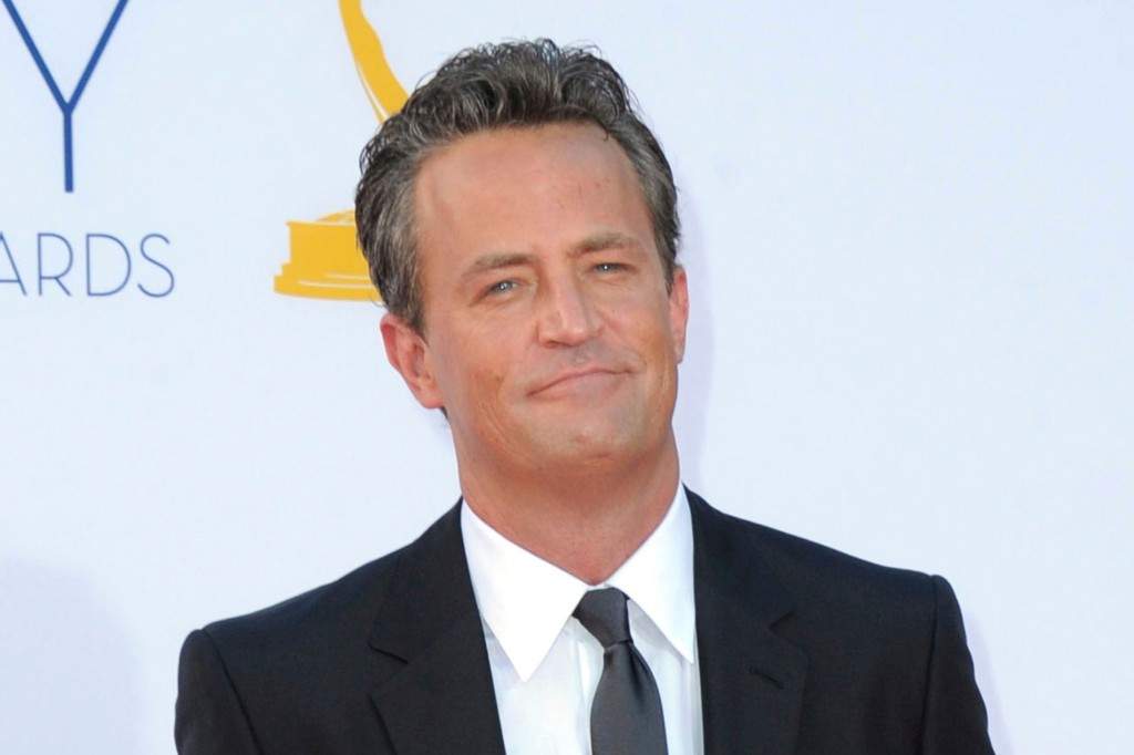 Actor Matthew Perry arrives at the 64th Primetime Emmy Awards in Los Angeles on Sept. 23, 2012.