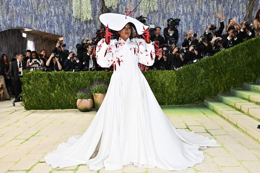 Naomi Osaka arrives at The Metropolitan Museum of Art's Costume Institute benefit gala celebrating the opening of the "Costume Art" exhibition on Monday, May 4, 2026, in New York.