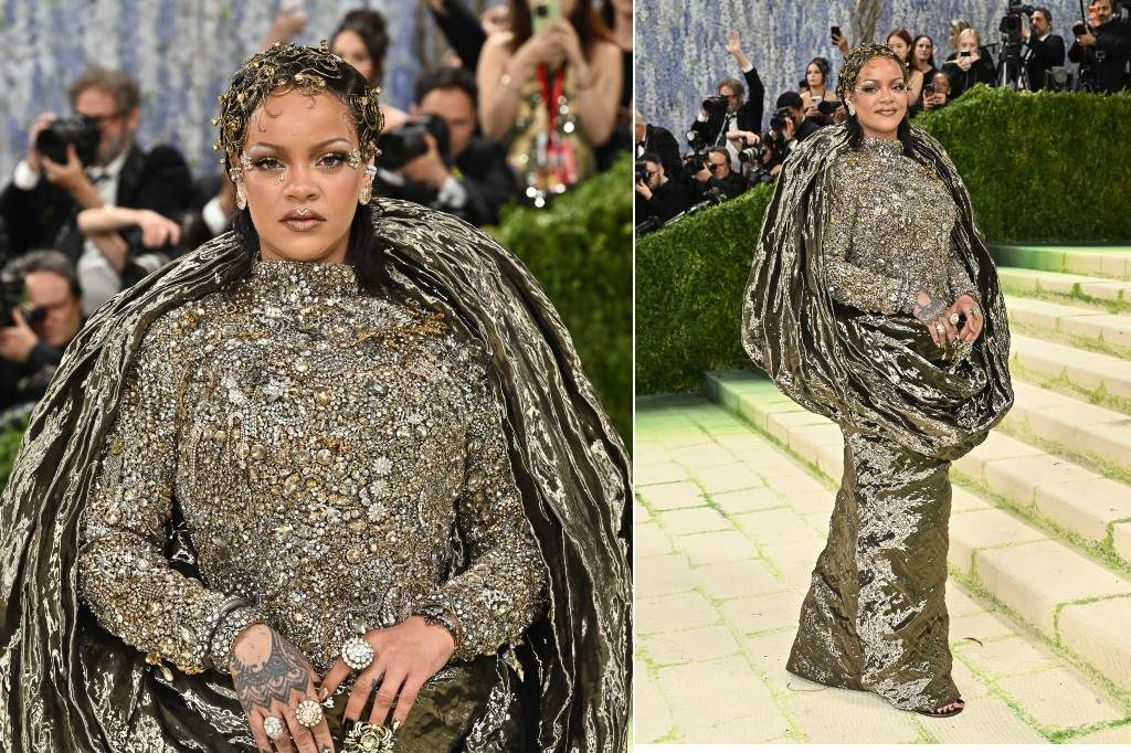 Rihanna arrives at The Metropolitan Museum of Art's Costume Institute benefit gala celebrating the opening of the "Costume Art" exhibition on Monday, May 4, 2026, in New York.