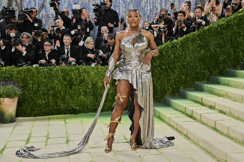 Serena Williams arrives at The Metropolitan Museum of Art's Costume Institute benefit gala celebrating the opening of the "Costume Art" exhibition on Monday, May 4, 2026, in New York.