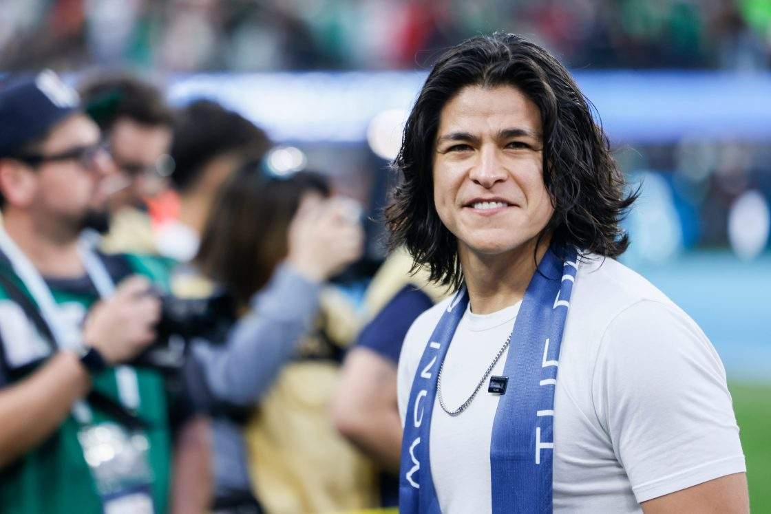 FILE - Mexican actor Cristo Fernandez attends a CONCACAF Nations League final soccer match between Mexico and Panama on March 23, 2025, in Inglewood, Calif.