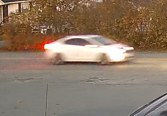 RCMP in Nova Scotia are asking for information about a vehicle seen leaving North Preston following the homicide of Jayden Tynes on Nov. 2, 2025. The vehicle is believed to be a a white, four-door Hyundai Elantra with dark tinted windows.