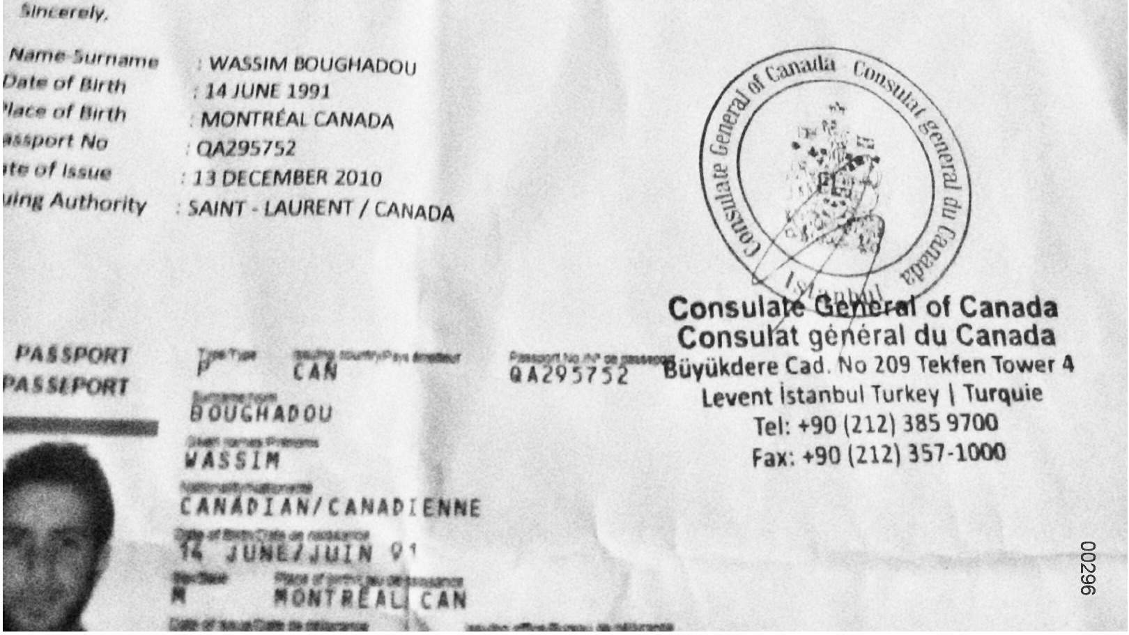 Wassim Boughadou has applied to renew his expired passport, but is still waiting.