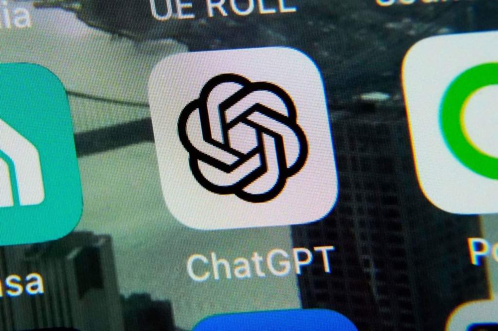 FILE - The ChatGPT app is displayed on an iPhone in New York, May 18, 2023. (AP Photo/Richard Drew, File).