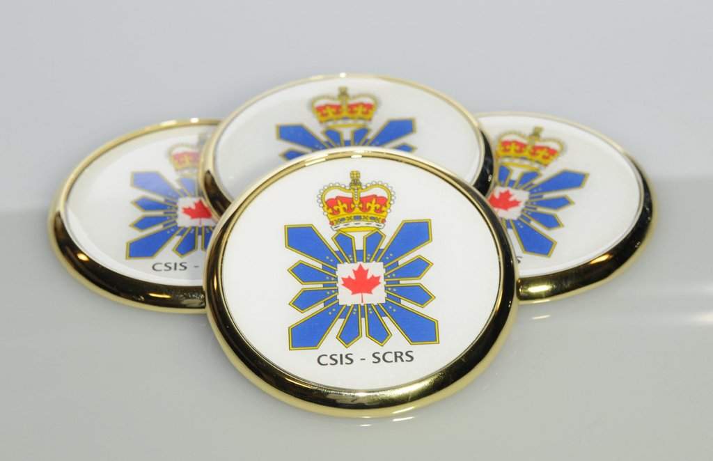Canadian Security Intelligence Service (CSIS) branded coasters are pictured in Ottawa in a 2011 handout photo. THE CANADIAN PRESS/Handout - CSIS (Mandatory Credit).