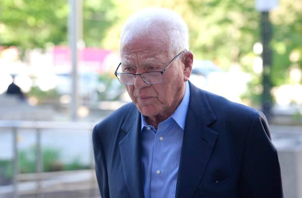 Frank Stronach arrives at a Toronto court on Friday, June 19, 2026.