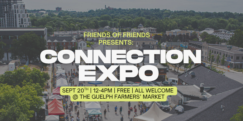 A Poster Promoting The Connection Expo with information that includes date, time and location
